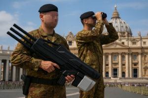 Antydronowe zabezpieczenia Watykanu podczas pogrzebu Papieża Franciszka